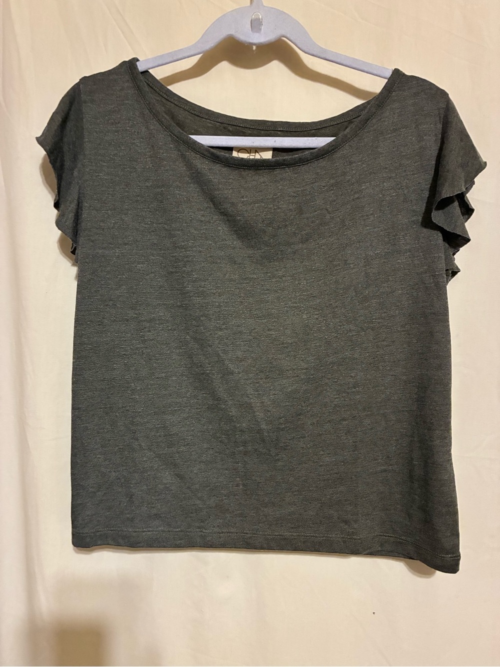 Chaser Ruffle Cap Sleeve Tee - Picture 3 of 8